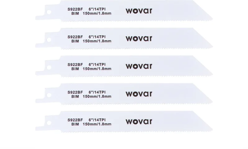 Reciprozaagbladen metaal 150 mm 922BF | Set 5 stuks by Wovar – product image