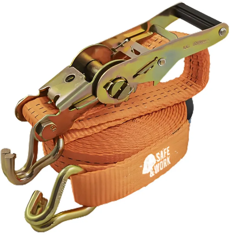 Spanband 2 | delig met ratel/haak 35mm 9m 2000daN von Wovar, Orange – Produktbild