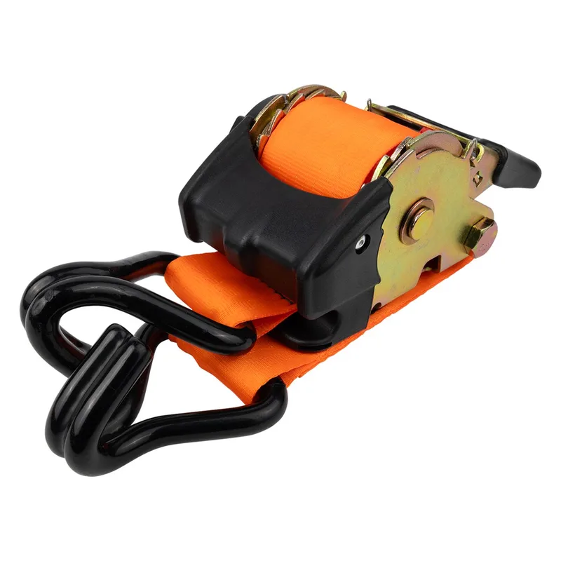 Zelfoprollende spanband met ratel/haak 50mm 3m 1500daN von Wovar, Orange – Produktbild