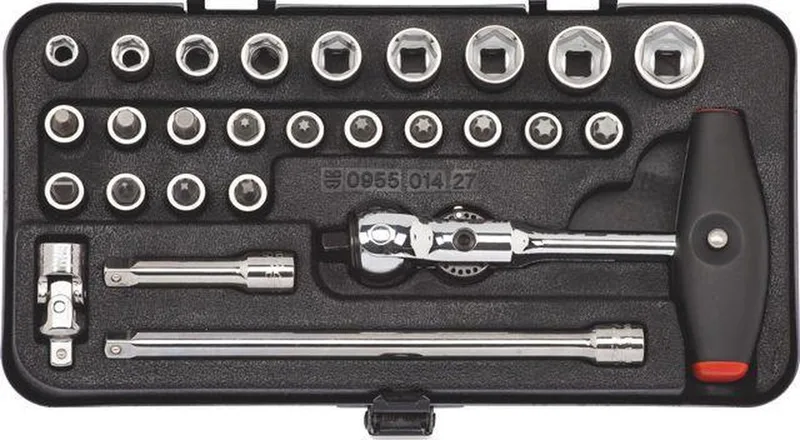 1/4 INCH DOPSLEUTEL ASSORTIMENT 27DLG ZEBRA - DOP SLEUTEL by Würth, Metaal – product image