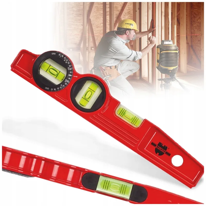 Aluminium Precisie Waterpas 25cm met V-groef en Magneten de Würth – image du produit