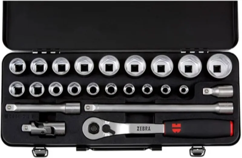 Assortiment dopsleutels 1/2 inch 24 delig by Würth, Chrome – product image