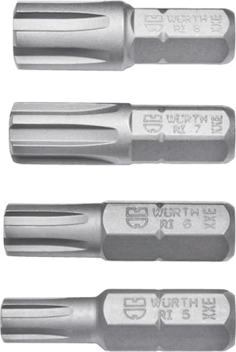 Assortiment Ribe-bits, 4-delig - Assortiment Ribe-bits, 4-delig x 1 st van Würth – productafbeelding