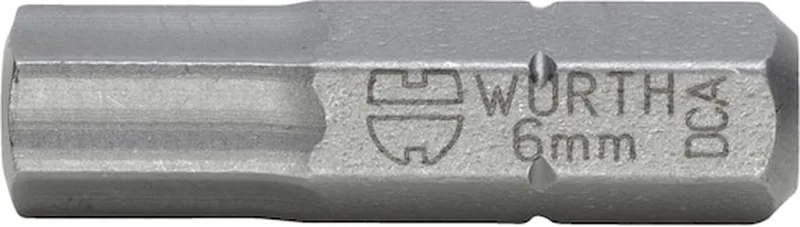 Binnenzeskantbit C 6.3 (1/4) POWERDRIV - C 6.3 bit binnenzeskant (1/4 inch) met gepatenteerde POWERDRIV-aandrijving x 5 st de Würth – image du produit