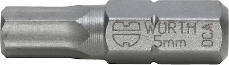 Binnenzeskantbit C 6.3 (1/4) POWERDRIV - C 6.3 bit binnenzeskant (1/4 inch) met gepatenteerde POWERDRIV-aandrijving x 5 st van Würth – productafbeelding