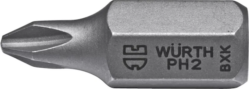 Bit PH 10 mm - Phillipsbit x 5 st de Würth – image du produit