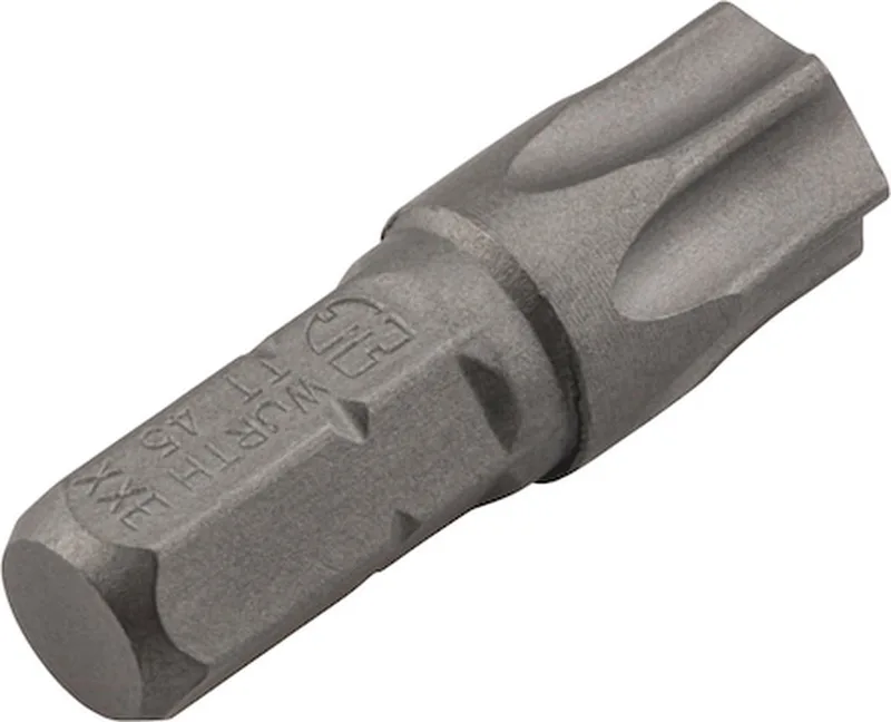 Bit TX met boring C 6,3 (1/4) - TX-bit C 6.3 (1/4 inch) met gat x 5 st fra Würth – produktbillede