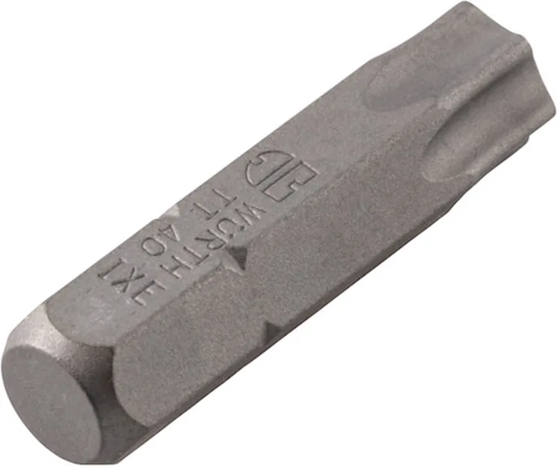 Bit TX met boring C 6,3 (1/4) - TX-bit C 6.3 (1/4 inch) met gat x 5 st de Würth – image du produit
