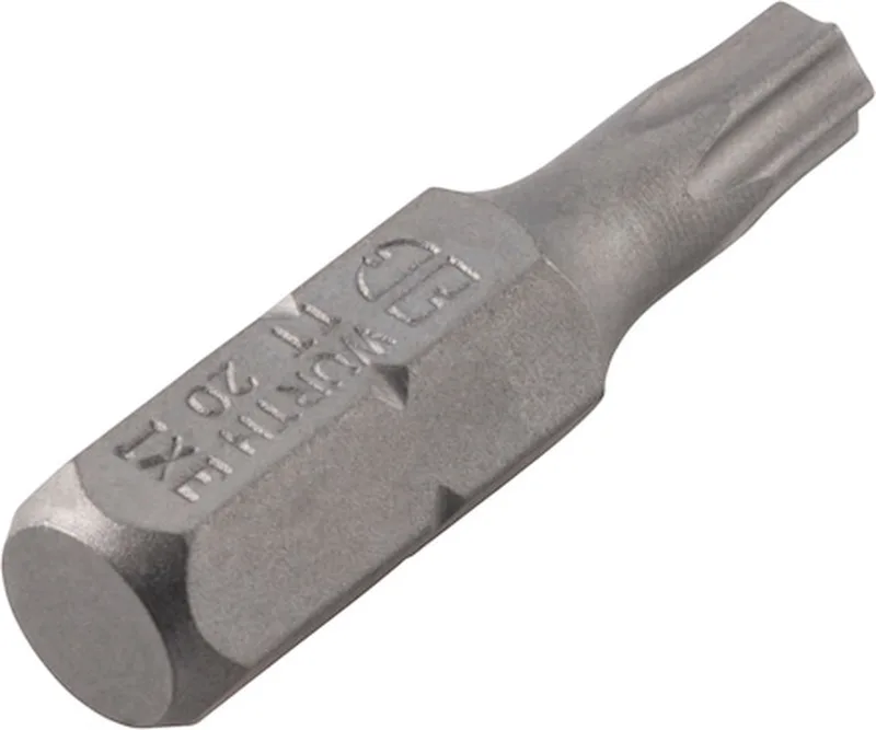 Bit TX met boring C 6,3 (1/4) - TX-bit C 6.3 (1/4 inch) met gat x 5 st de Würth – image du produit
