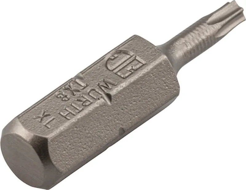Bit TX met boring C 6,3 (1/4) - TX-bit C 6.3 (1/4 inch) met gat x 5 st van Würth – productafbeelding