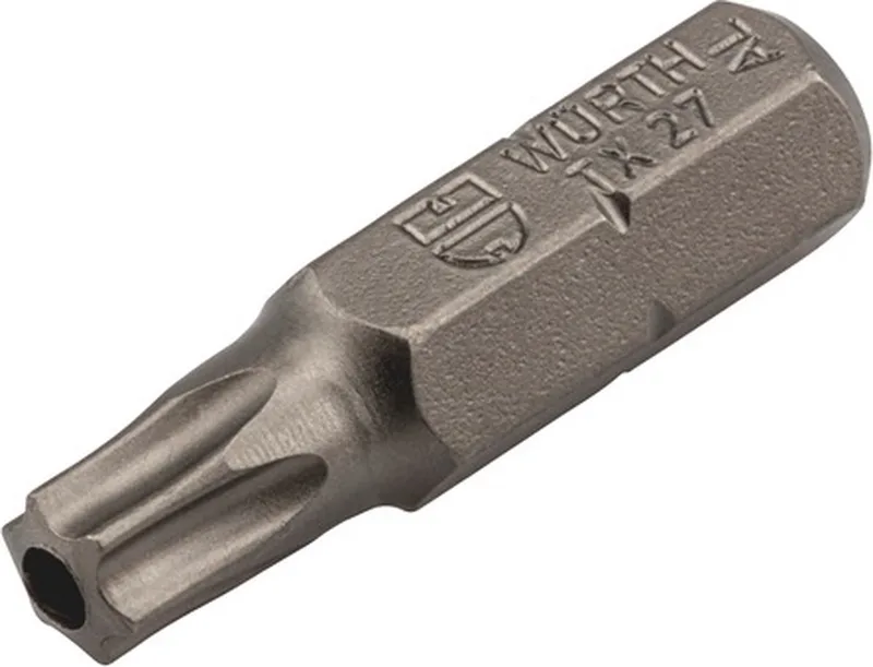 Bit TX met boring C 6,3 (1/4) - TX-bit C 6.3 (1/4 inch) met gat x 5 st de Würth – image du produit