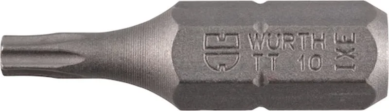 Bit TX met boring C 6,3 (1/4) - TX-bit C 6.3 (1/4 inch) met gat x 5 st de Würth – image du produit