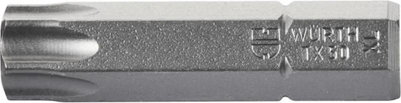Bit TX met boring C 8,0 (5/16) - TX-bit C 8.0 (5/16 inch) met gat x 5 st de Würth – image du produit
