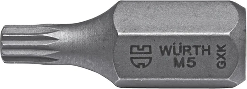 Bit veeltand 10 mm - Veeltandbit x 5 st de Würth – image du produit