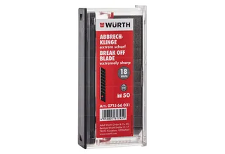 Cuttermesser 50 ABBRECHKLINGEN 18 MM de Würth – image du produit 2 sur 2