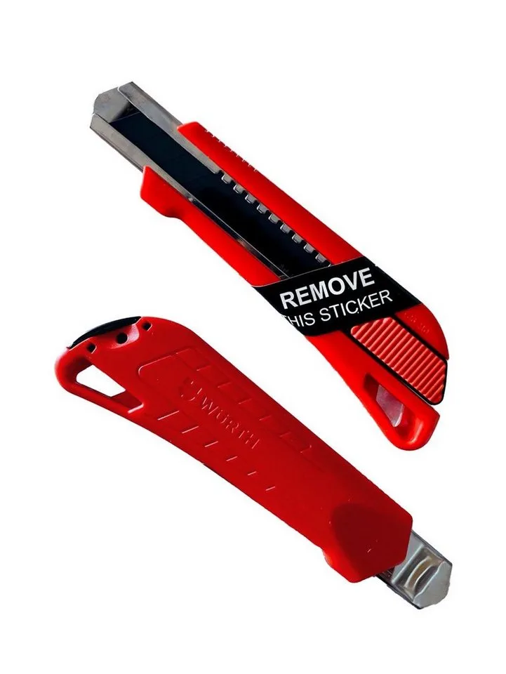 Cuttermesser Würth Cuttermesser 18mm mit Schieber & Klingenmagazin Klingenführung, (1-tlg) från Würth – produktbild