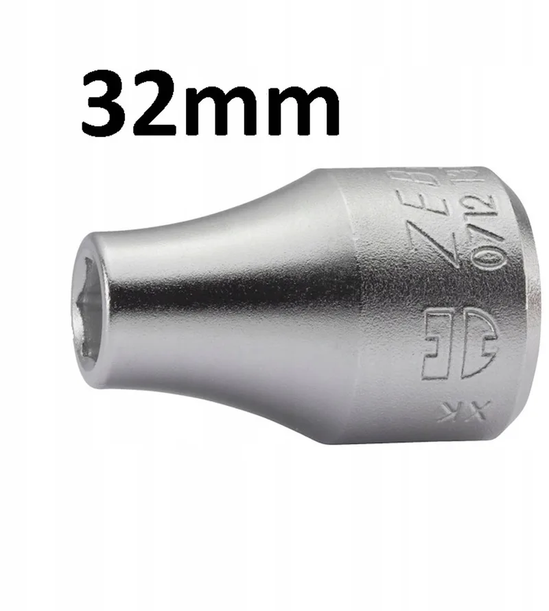 Dopsleutel 1/2" 32mm Zeskant Kort Chroom by Würth – product image