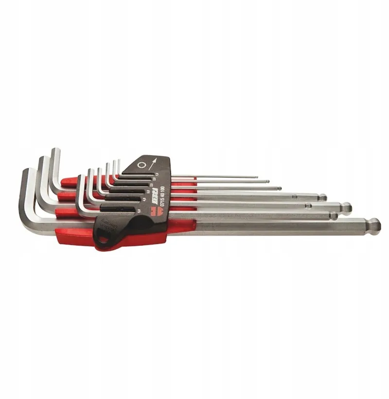 Inbussleutelset met Kogelkop, 1.5-10mm, 9 Delig de Würth – image du produit
