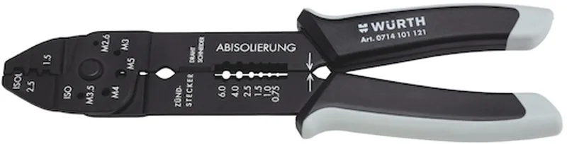 Krimptang, Qu 25 Voor niet-geïsoleerde kabelverbinders - Krimptang, Qu 25 Voor niet-geïsoleerde kabelverbinders x 1 st fra Würth – produktbillede