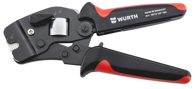Krimptang voor monteren van kabeleindhulzen - Krimptang voor monteren van kabeleindhulzen x 1 st by Würth, Red – product image