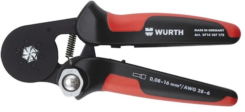 Krimptang, zijinsteek - Krimptang met plaatsing vanaf de zijkant x 1 st från Würth, Röd – produktbild