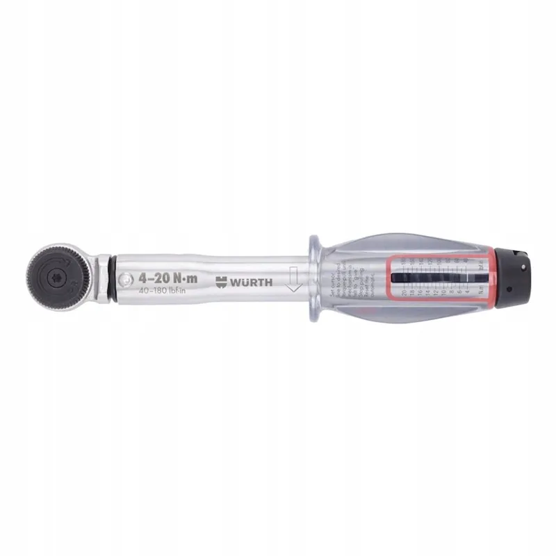 Momentsleutel 1/4" 4-20 Nm met Ratel - Precisie Gereedschap de Würth – image du produit