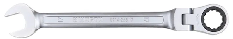 Ratelringsteeksleutel flexibel, mat - Metrische ratelringsteeksleutel Flexibele ratelkop met POWERDRIV® de Würth – image du produit