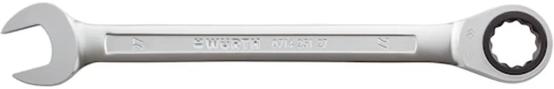 Ratelringsteeksleutel metrisch, recht - Metrische ratelringsteeksleutel met POWERDRIV® by Würth – product image