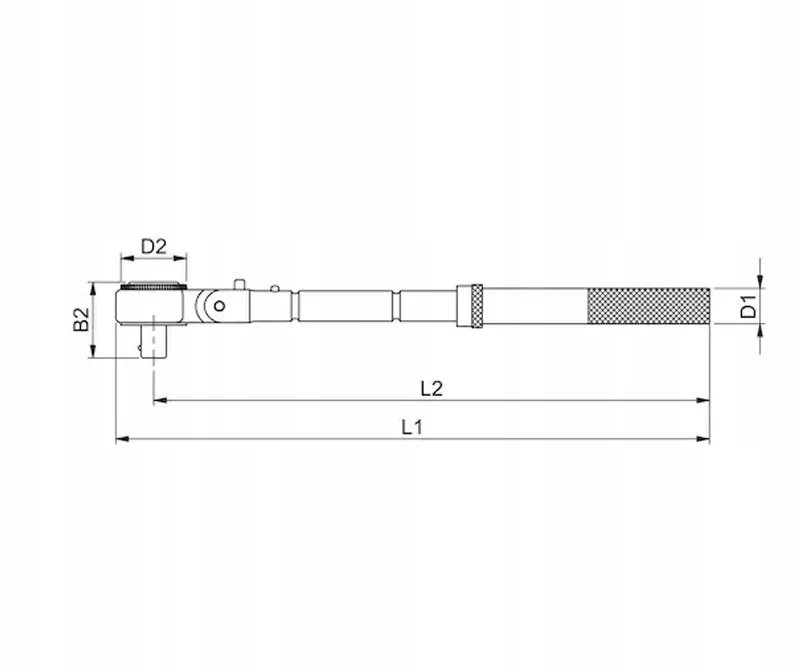 Ratelsleutel met Kogelgewricht 3/8 inch - Verstelbaar 251-365mm de Würth – image du produit