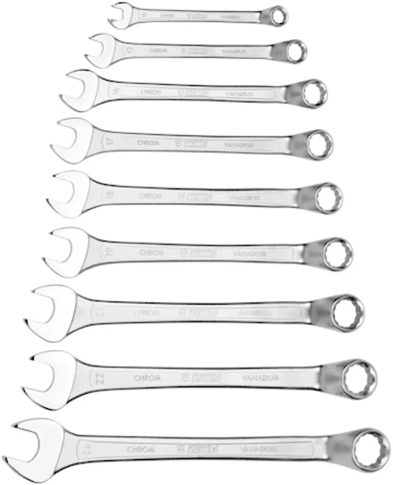 Ringsteeksleutel assortiment, gebogen 9-delig - Ringsteeksleutel assortiment, gebogen 9-delig x 1 st de Würth – image du produit