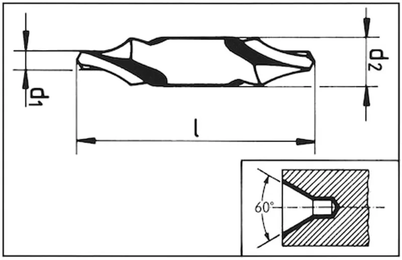 Spiraalboor HSS DIN 333 vorm A - HSS centreerboor x 3 st by Würth – product image