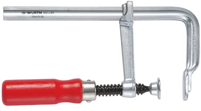 Stalen lijmtang met houten handgreep - Geheel stalen schroefklem met houten handgreep x 1 st by Würth, Red – product image