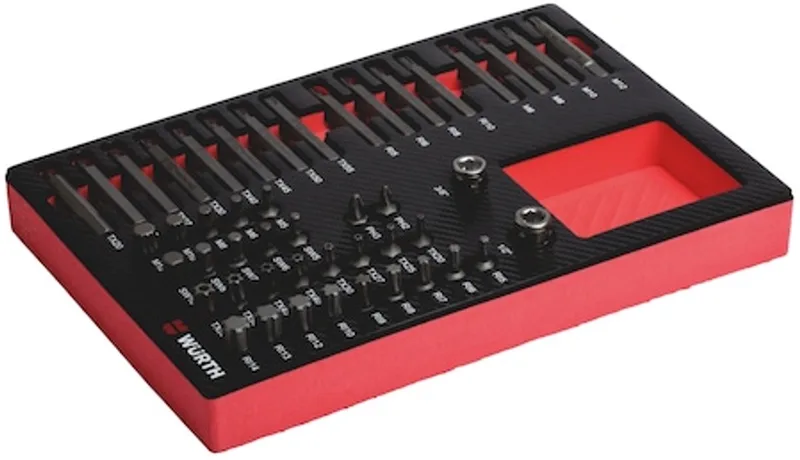 Systeemassortiment 4.4.1, bits 47-delig - Systeemassortiment 4.4.1, bits 47-delig x 1 st by Würth, Black – product image