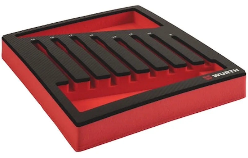 Systeeminlay 4.4.1, Multi ratelringsteeksleutel - Systeeminlay 4.4.1, Multi ratelringsteeksleutel x 1 st by Würth, Red – product image
