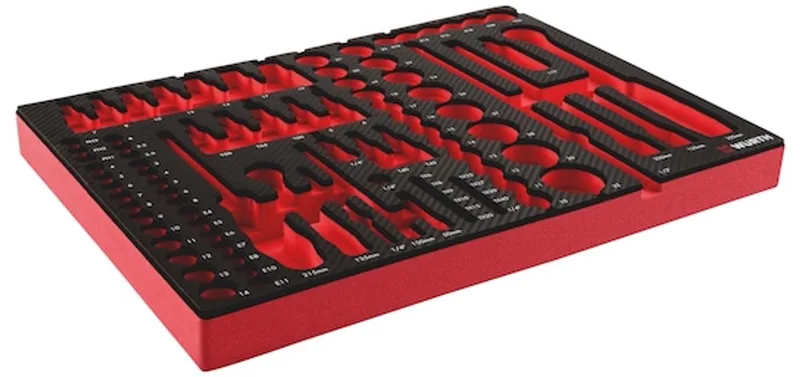 Systeeminlay 8.4.1, dopsleutel 1/4 inch en 1/2 inch - Systeeminlay 8.4.1, dopsleutel 1/4 inch en 1/2 inch x 1 st de Würth, Rouge – image du produit