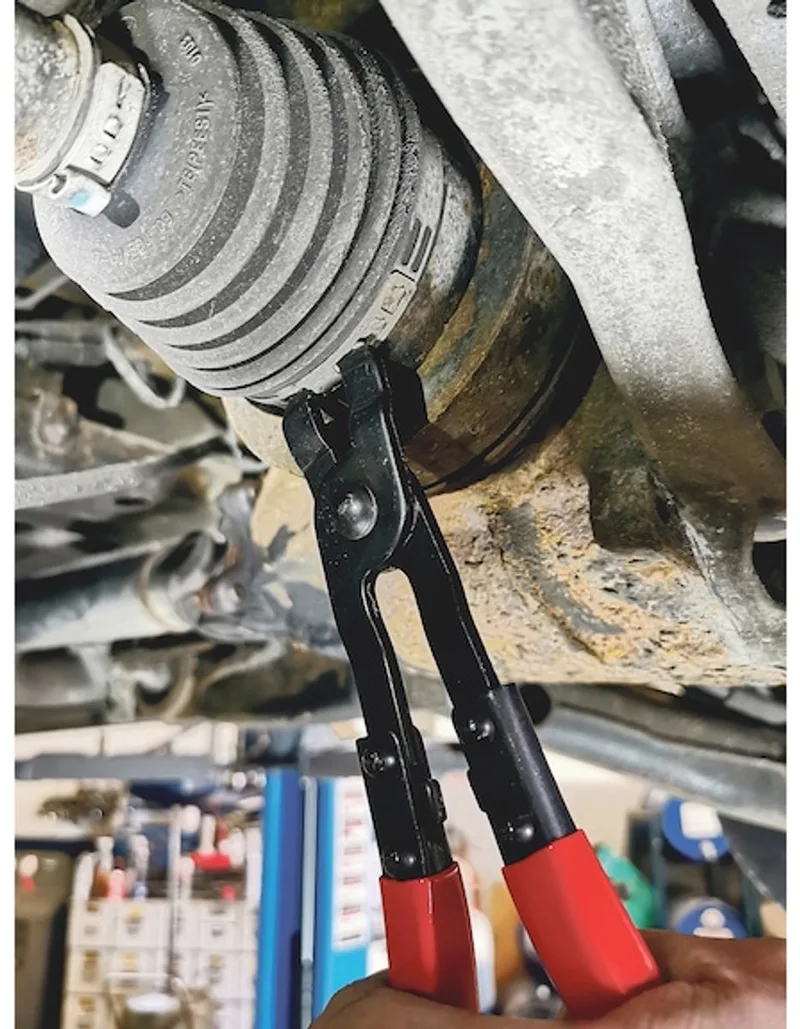 Tang voor oorloze slangklemmen voor rubberen manchetten - Tang voor oorloze slangklemmen voor rubberen manchetten x 1 st de Würth, Rouge – image du produit
