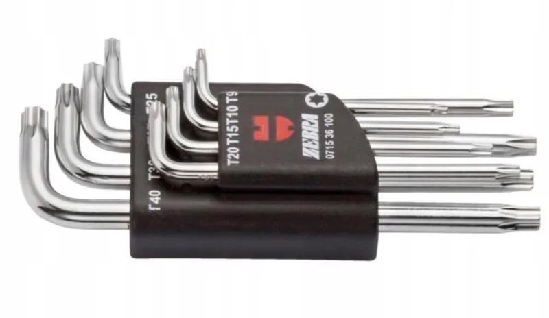 Torx Inbussleutelset Kaart 8 Stuks TX8-TX40 von Würth – Produktbild