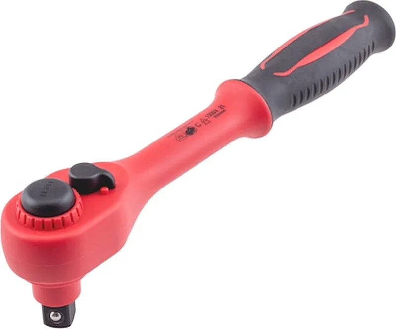 VDE 1/2 inch omschakelbare ratelsleutel - VDE 1/2 inch omschakelbare ratelsleutel x 1 st Aansluiting 1/2 inch de Würth, Rouge – image du produit