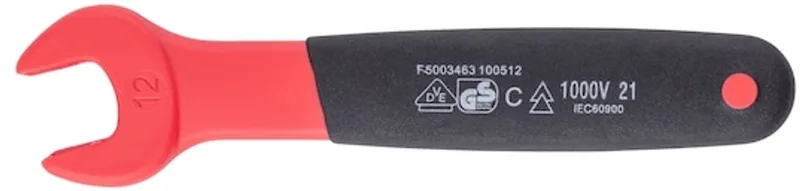 VDE enkele steeksleutel 1C-isolatie - Enkele steeksleutel VDE recht en metrisch x 1 st de Würth – image du produit