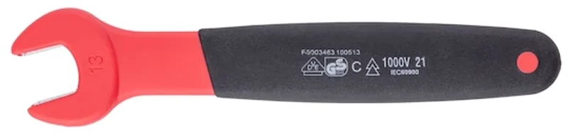VDE enkele steeksleutel 1C-isolatie - Enkele steeksleutel VDE recht en metrisch x 1 st von Würth – Produktbild