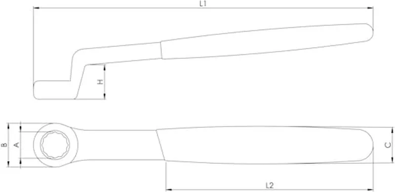 VDE-ringsleutel, doorgezet, EN 60900 - Metrische VDE-ringsleutel x 1 st de Würth – image du produit