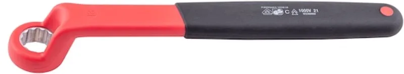 VDE-ringsleutel, doorgezet, EN 60900 - Metrische VDE-ringsleutel x 1 st von Würth – Produktbild