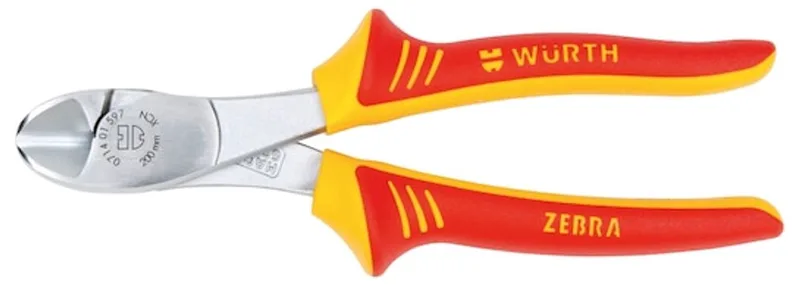 VDE robuuste zijkniptang DIN ISO 5749, IEC 60900 - VDE robuuste zijkniptang DIN ISO 5749, IEC 60900 de Würth, Jaune – image du produit