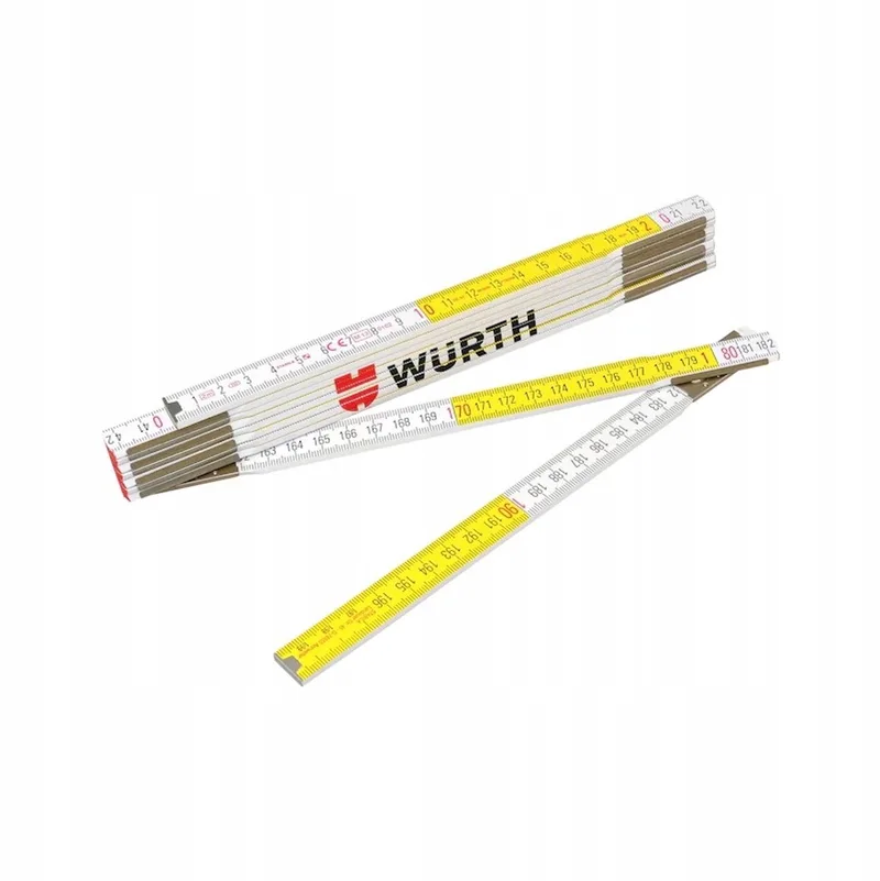 Vouwbure Hoten Rolmaat 2m by Würth, Yellow – product image