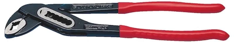 Waterpomptang 7x verstelbare kunststof handgreep - Waterpomptang DIN ISO 8976 x 1 st de Würth, Rouge – image du produit