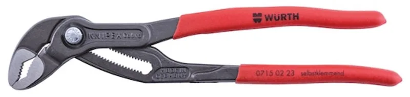 Waterpomptang, drukknopverstelling - Waterpomptang DIN ISO 8976 fra Würth, Sort – produktbillede