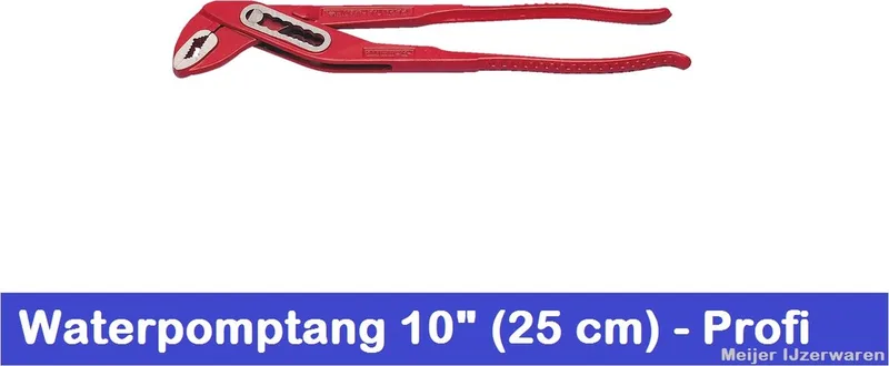 Waterpomptang verstelbaar - Waterpomptang DIN ISO 8976 x 1 st de Würth, Rouge – image du produit