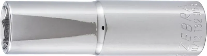 Wurth - 1/2 inch dopsleutel, zeskant, inch, lang - 1⁄2 inch dopsleutel, inch, zeskant, lang met kogelbevestigingsgroef Soort aandrijving Binnenvierkant Sleutelwijdte 9/16 inch de Würth, Chrome – image du produit