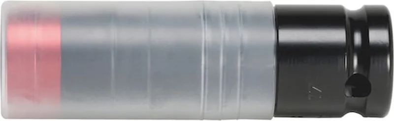 Wurth - 1/2 inch krachtdoppenset, zeskant v. alum. velgen - 1/2 inch krachtdop Met versterkte ring voor lange levensduur Soort aandrijving Binnenvierkant Sleutelwijdte 17 mm de Würth, Noir – image du produit