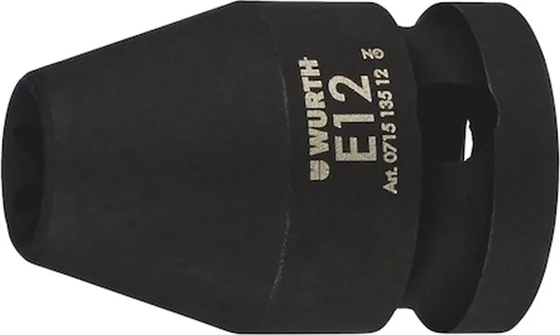 Wurth - 1/2 inch krachtdopsleutel, buiten-TX - Krachtdop 1/2 inch Voor schroeven met buiten-TX, kort x 1 st Soort aandrijving Binnenvierkant Aansluiting E14 de Würth – image du produit